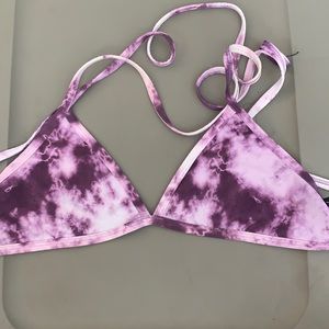 Jolyn purple tie dye triangle top